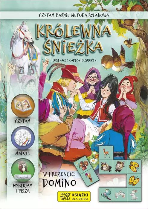 Czytam baśnie metodą sylabową. Królewna Śnieżka. Książki dla dzieci