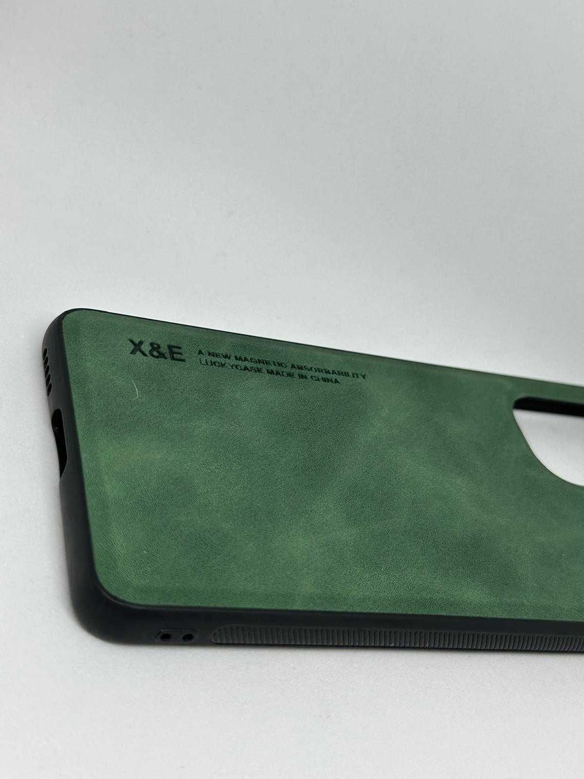 Xiaomi REDMI K40 PRO Etui Case Obudowa a'la skórzana Zielona kod 1187