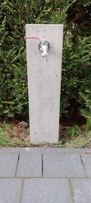 Kran ogrodowy betonowy punkt czerpalny