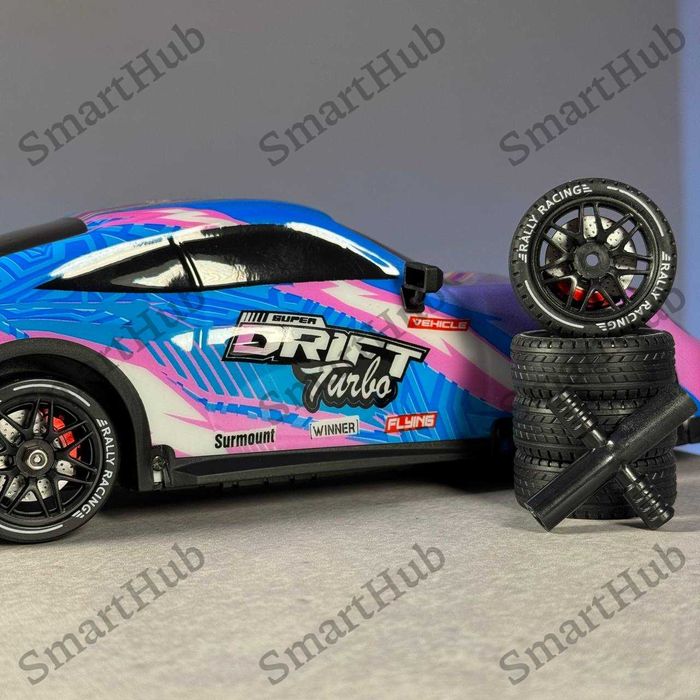 Машинка для дрифту на радіокеруванні Porsche Neon. Дрифт машинка Рожев