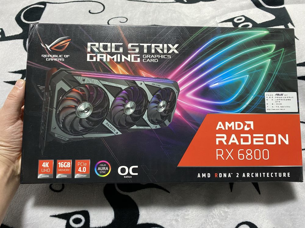 Видео карта Rog Strix Gaming AMD Radeon RX6800