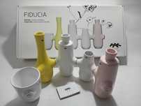 Conjunto 5 castiçais / vasos - KAHLER FIDUCIA - Novo na caixa