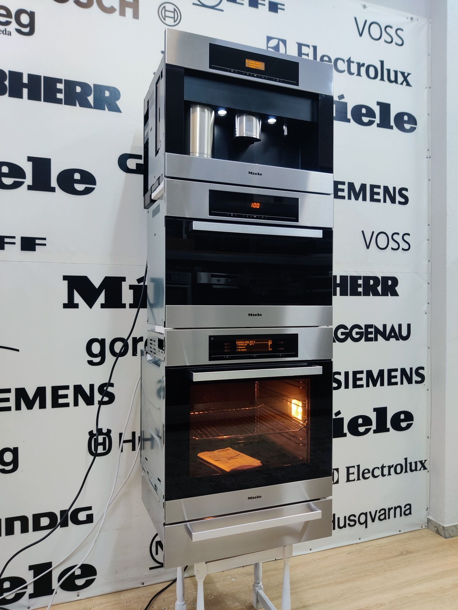 Шикарний комплект Miele™4в1.Духовка+Пароварка+Кофемашина+Підігрів їжі