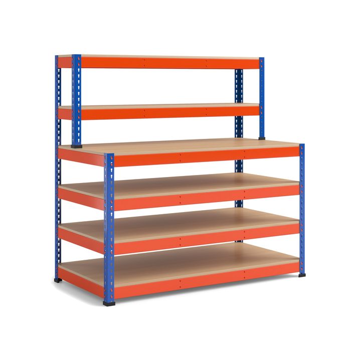Regały Półkowe Metalowe do Magazynu Warsztatu Sklepu Garażu 1 KLASA