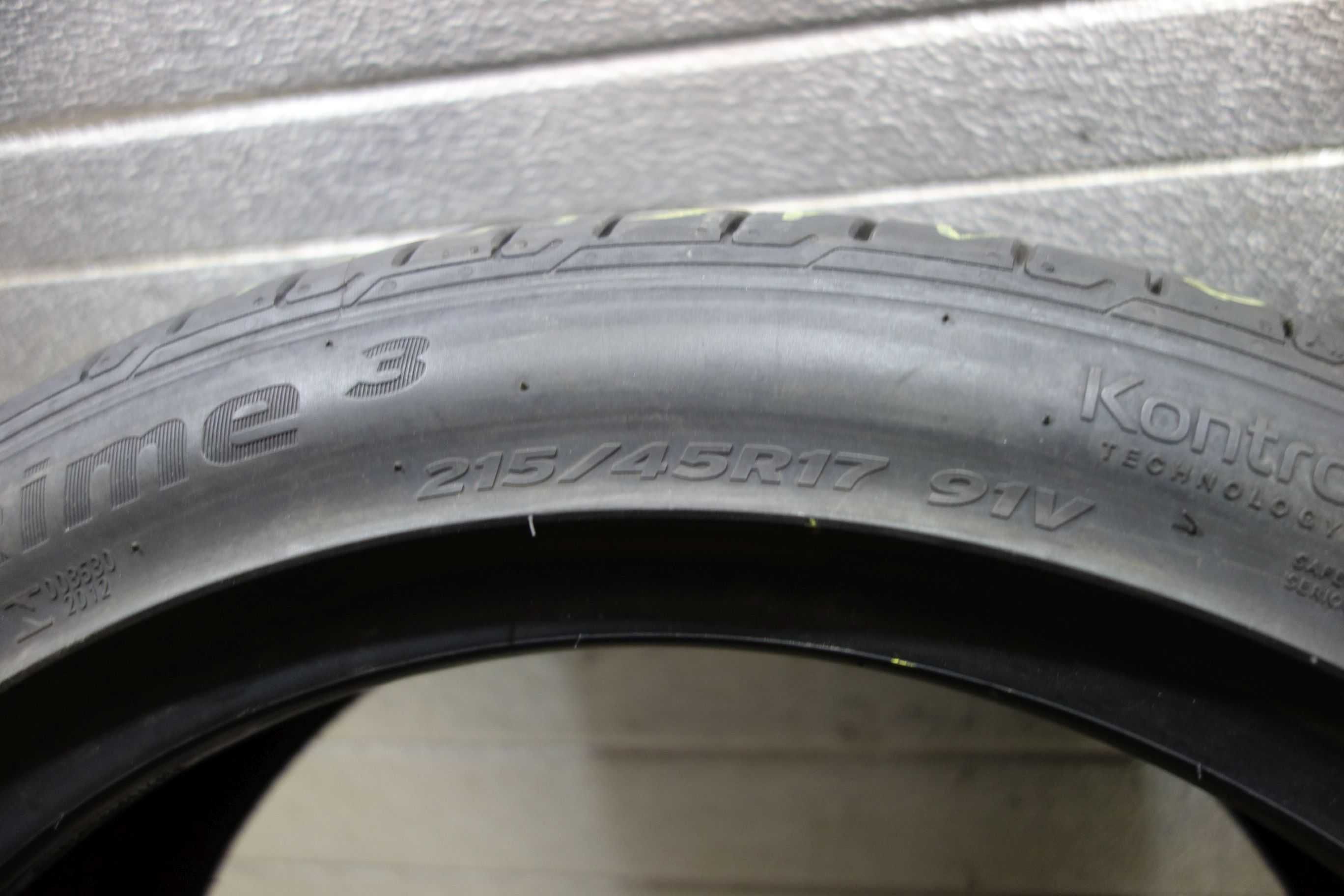 215/45R17 Opony letnie używane Hankook Ventus Prime 3 2022r (B81)