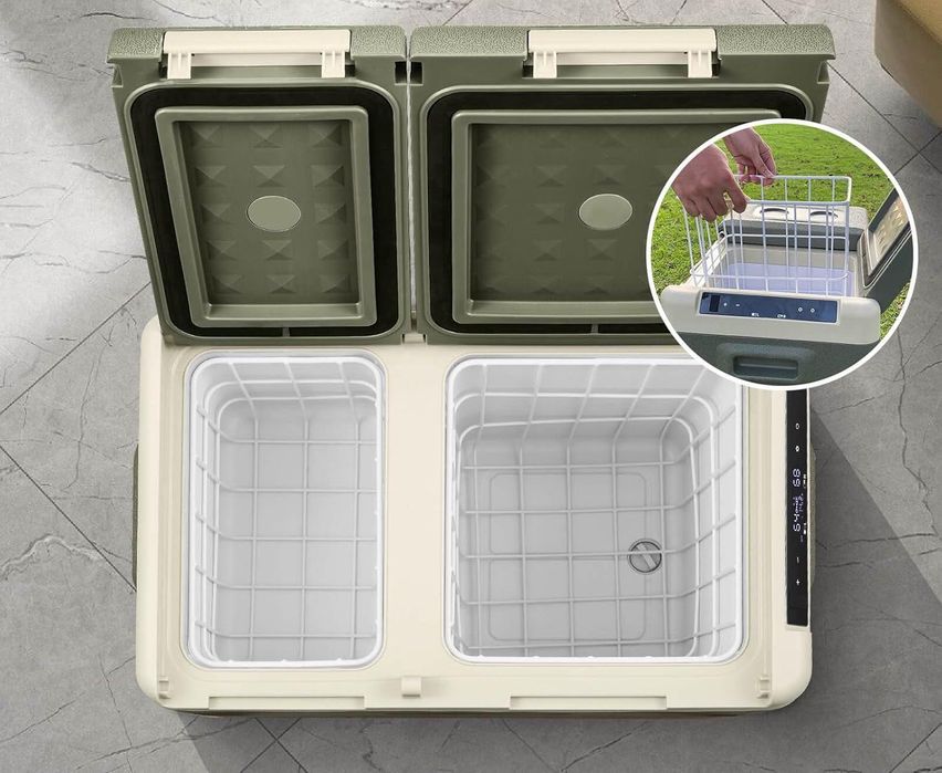 AAOBOSI Lodówka samochodowa kompresorowa 25L 12/24V WiFi -20°C do auta