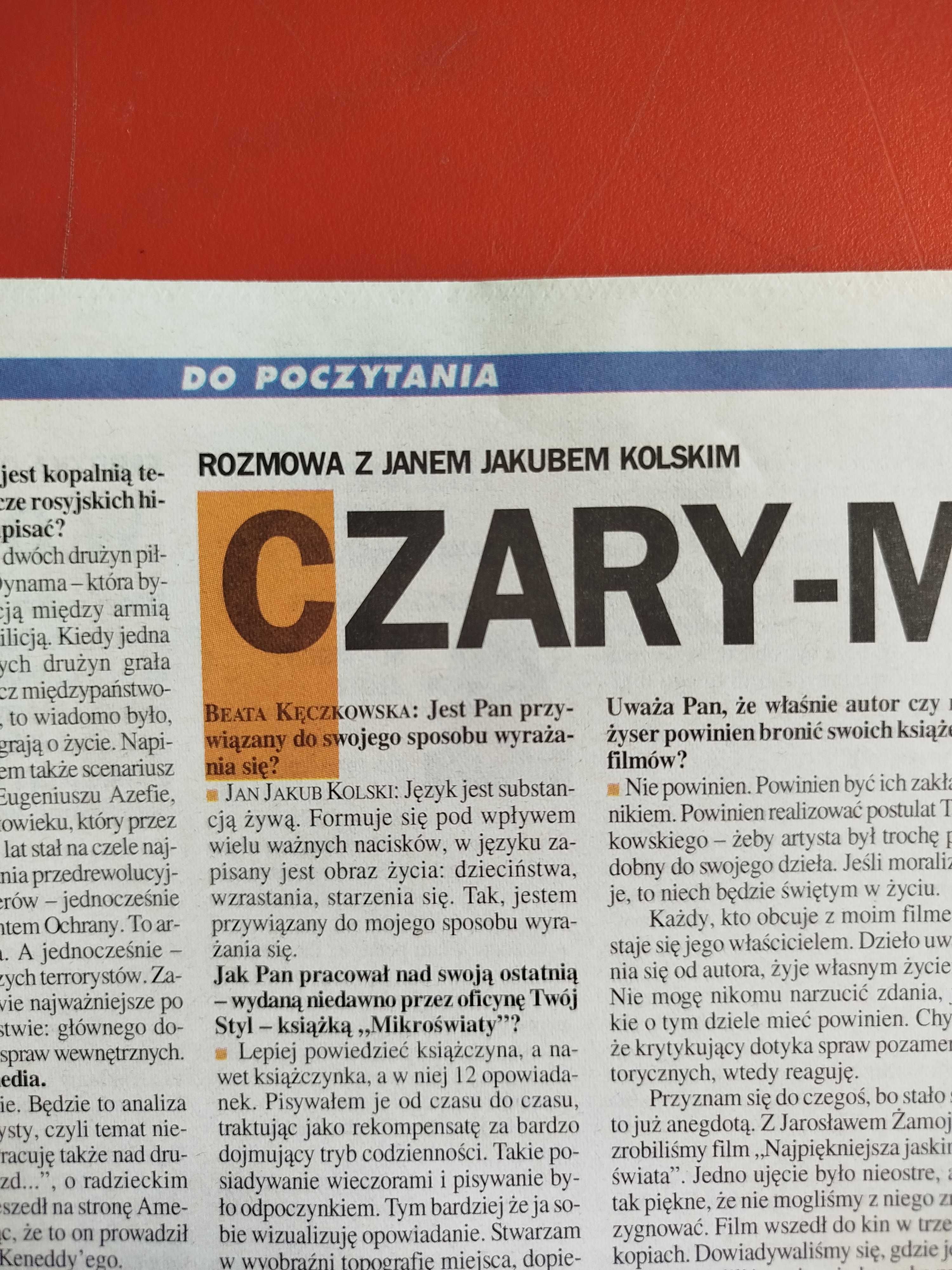 Gazeta Wyborcza, 1 lutego 2002, nr 27, Jan Jakub Kolski