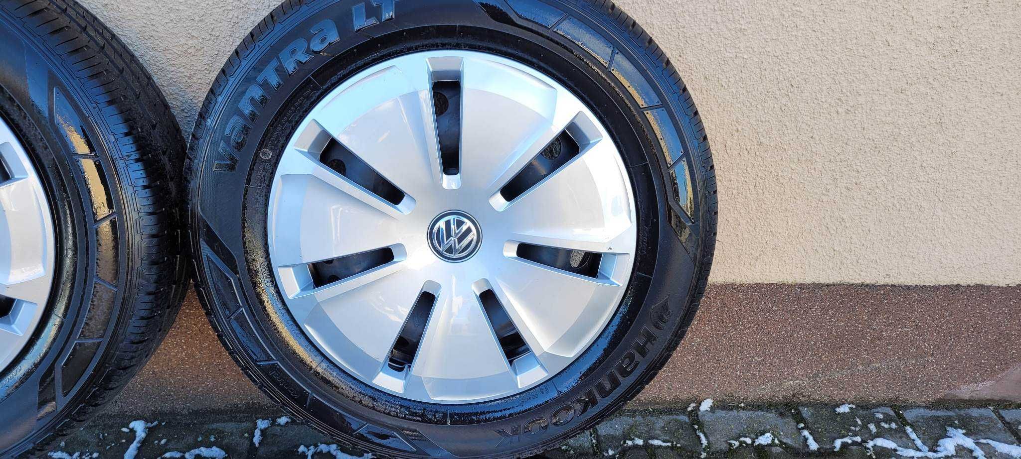 Koła stalowe z kołpakami VW T5 T6 5X120 z oponami 205/65 R16C lato