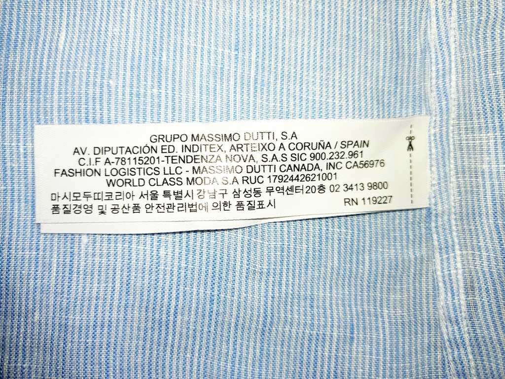 Рубашка Massimo Dutti® лён XL-XXL