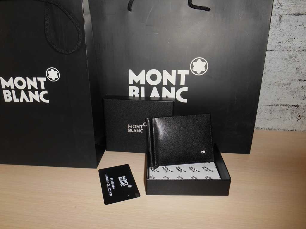 KLIP DO PIENIĄDZE portfel MĘSKI Mont Blanc, skóra 32-6385