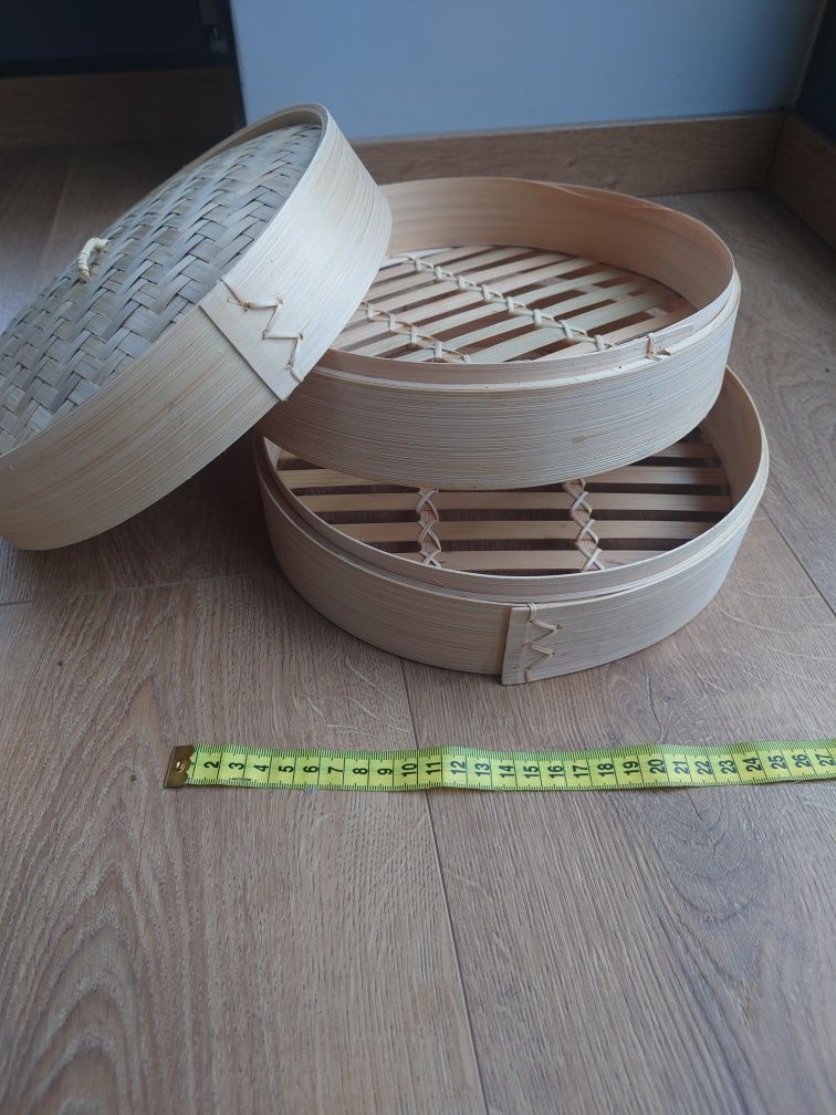 Sitko bambusowe, parowar bambusowy Bamboo steamer 25cm
