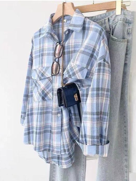 Сорочка в клітинку.  нова , рубашка в клетку  фланель  , кофта