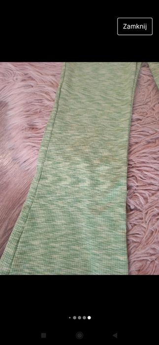 H&M prążkowane dzwony materiałowe XXS