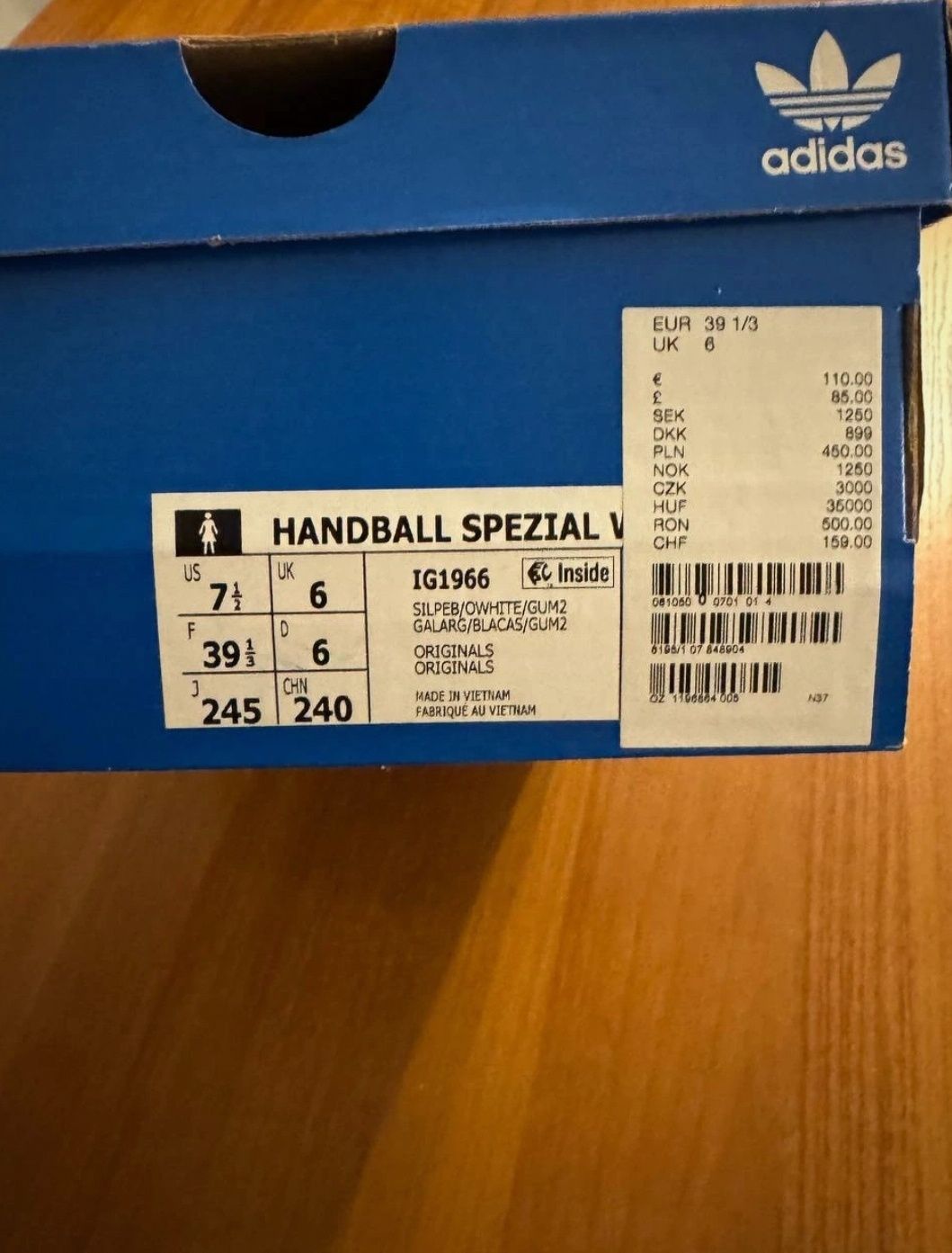 Adidas Handball Spezial 39 1/3 nowe