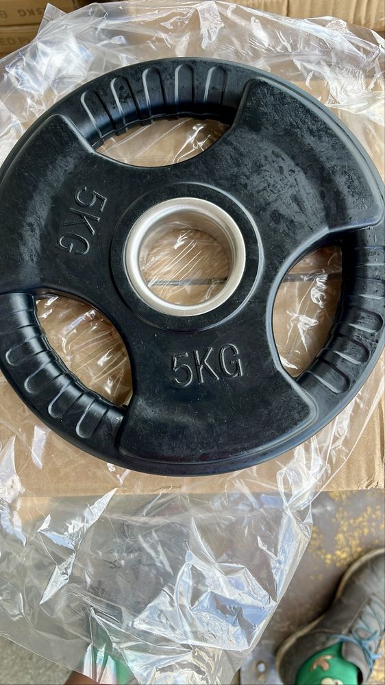 Obciążenia olimpijskie gumowane fi50 „kierownica” – wagi 2,5-20 kg