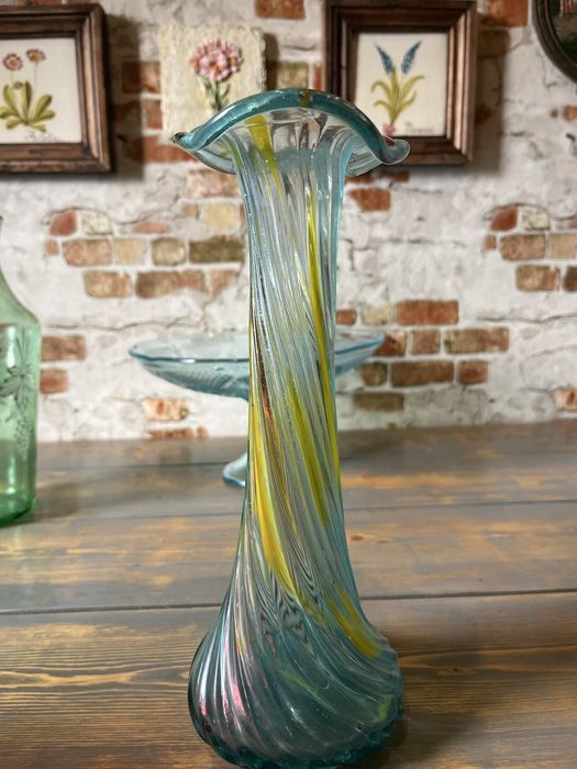 Ваза.Клуазоне.Кобальт.Марганец виноград.Стекло.Хрусталь.СССР.