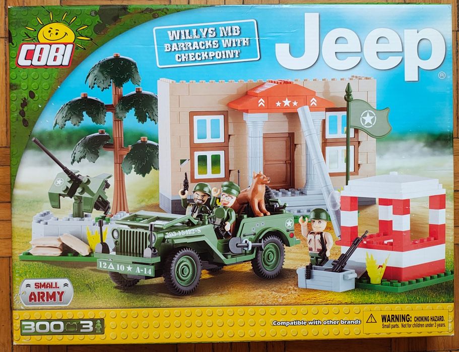 Cobi 24302 Small Army JEEP WILLYS MD Barracks with Checkpoint NOWY UNI