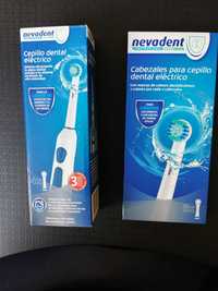 Escova dentes elétrica Nevadent +3 recargas e Caixa de recargas (nova)