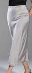 satynowa spodnica maxi L