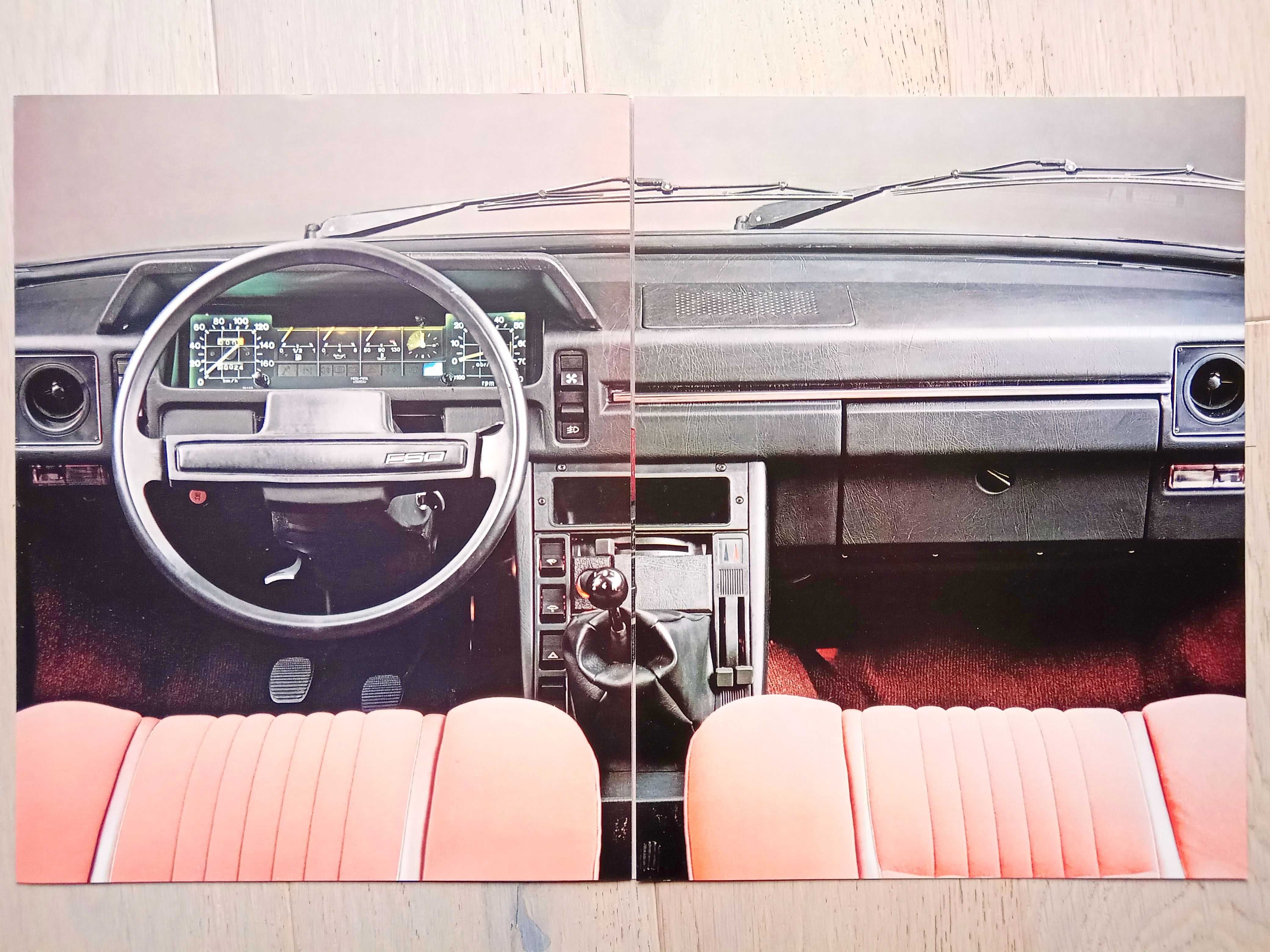 FSO Polonez 1.5 (1981) prospekt 8 str., st. BDB-, FORMAT WIĘKSZY od A4