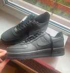 Męskie buty Nike Air Force 1 07 całe czarne sportowe modne 40,5