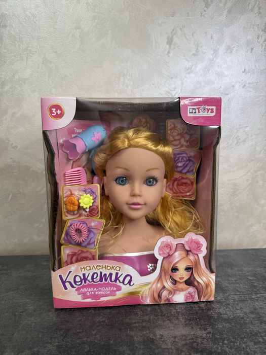 Лялька модель для зачісок. Манекен з аксесуарами.