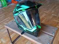 Kask Crosowy Enduro Quad z Szybką rozmiar L 59-60 cm