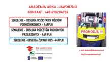 Kurs na wszystkie wózki widłowe-449 pln,HDS-449pln,Podesty-449pln