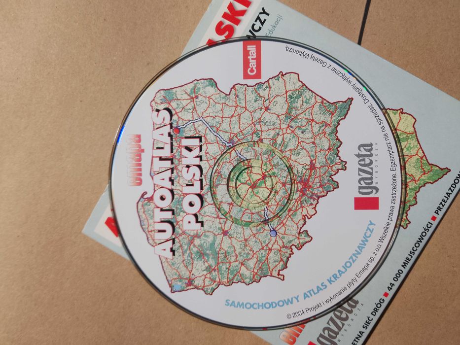 Autoatlas Polski samochodowy atlas krajoznawczy pc