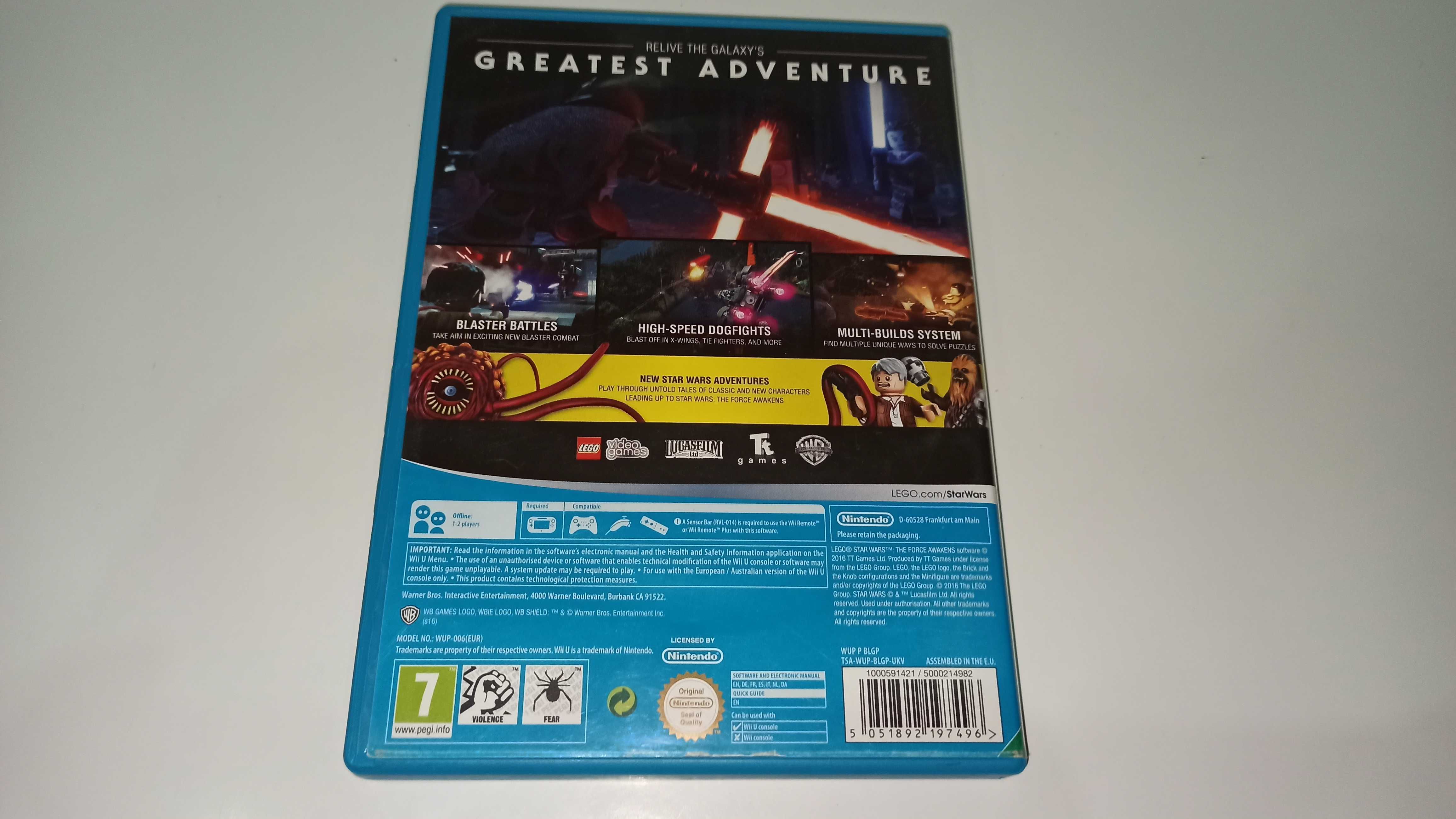 nintendo wii u LEGO STAR WARS THE FORCE AWAKENS platformówka 1-2graczy