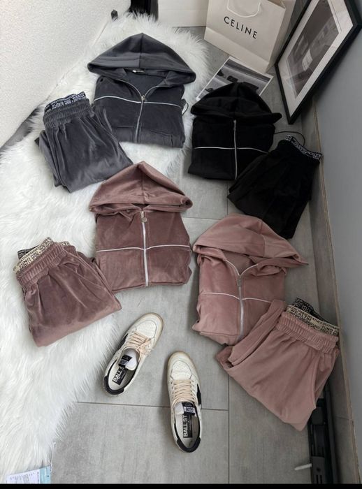 Костюм велюр на хутрі