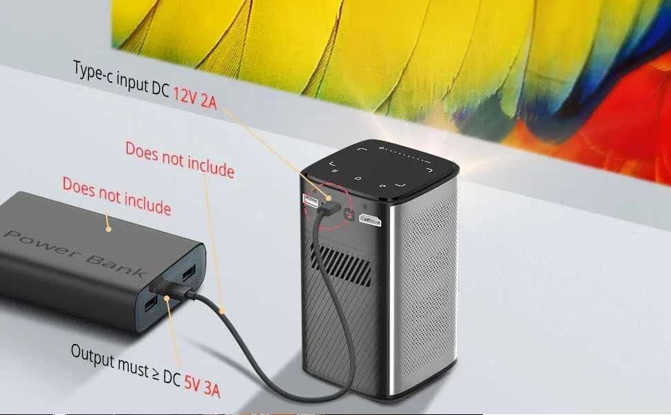 Проектор BYINTEK P70, с аккумулятором 8000 mAh