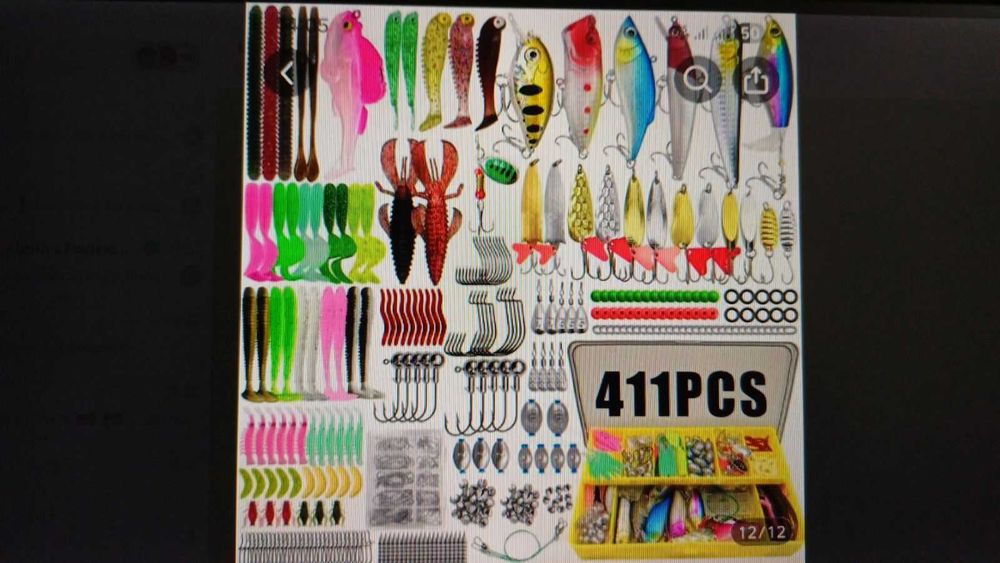 Набор рыболовный 400 предметов с коробкой. Воблеры ,приманки ,крючки
