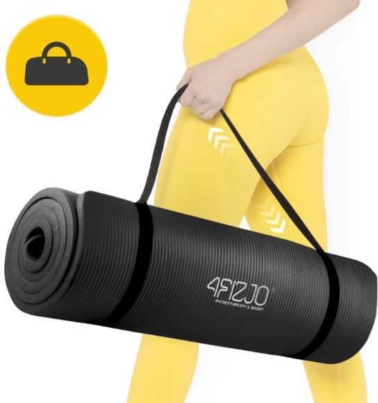 Mata do ćwiczeń 180×60 NBR 4FIZJO Jogi Pilates Aerobiku Cardio 1cm