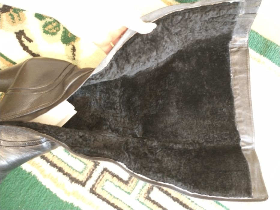 Зимние сапоги (ботфорты) на меху Braska