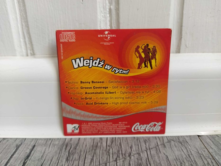 CD Coca Cola Wejdź w rytm! 2003 rok Benny Benassi Groove Coverage