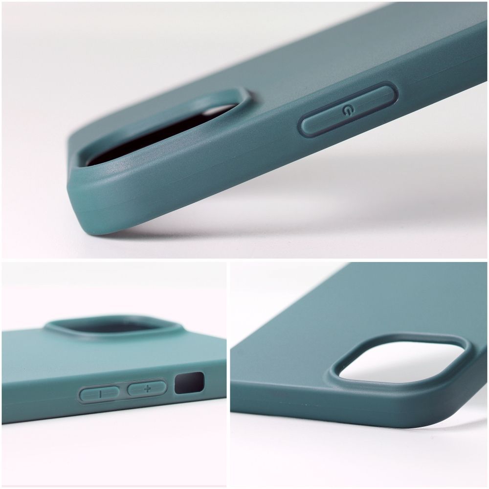 Etui Case Plecki Matt Do Iphone 15 Ciemnozielony + Szkło 9H