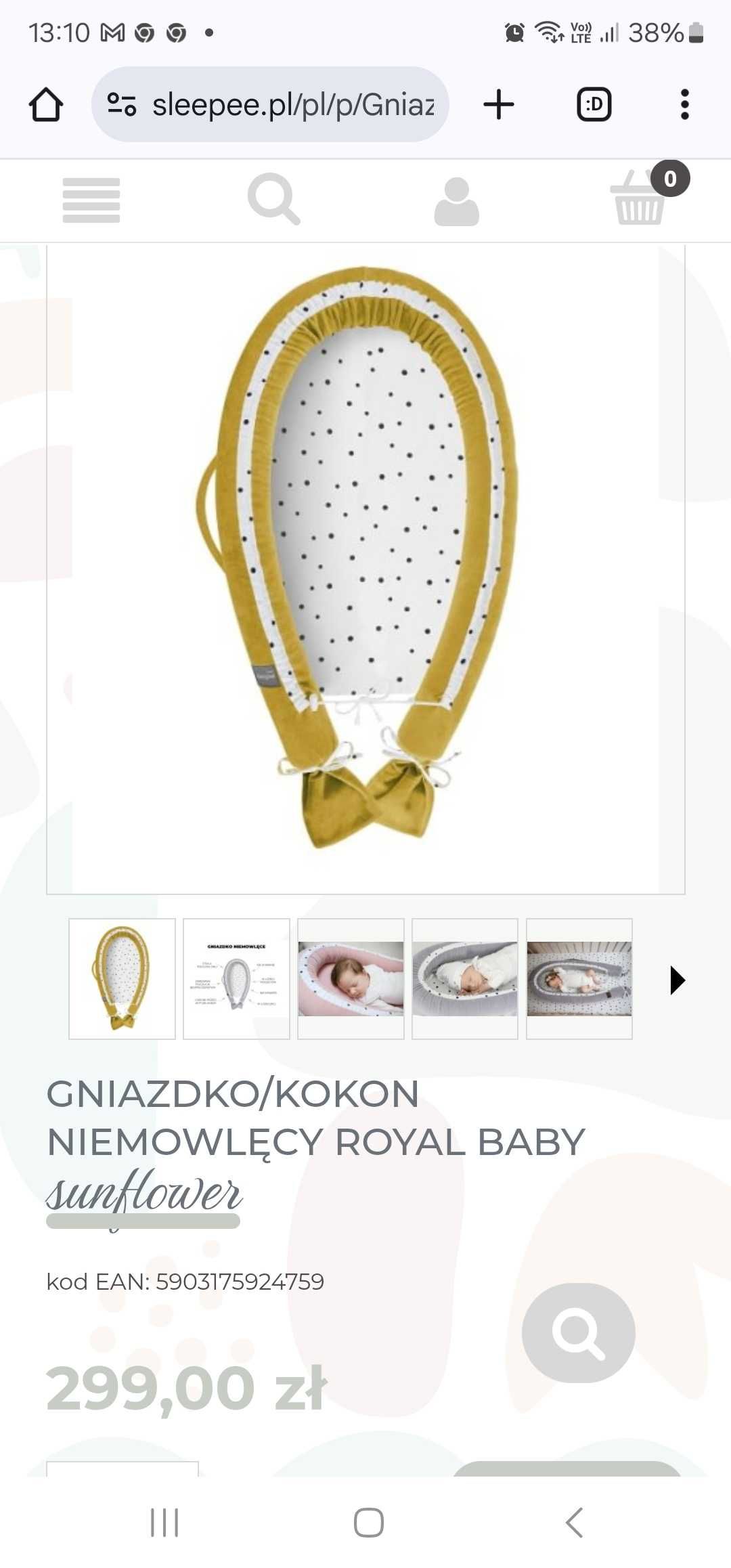 Gniazdko kokon firmy Sleepee