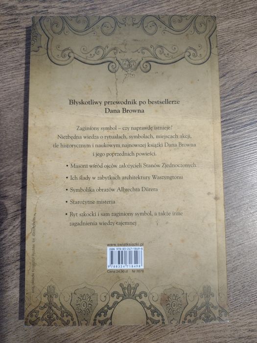 Książka triller Zaginiony symbol Tim Collins jak NOWA