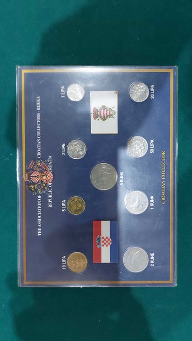 Conjunto de Moedas da Croácia – Kuna e Lipa (Coleção Completa)