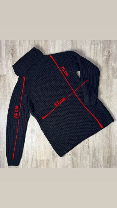 Светр жіночий теплий, оверсайз, вʼязаний