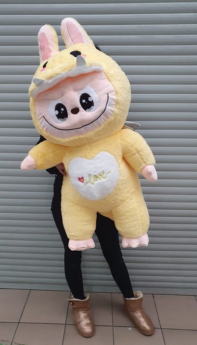 Nowa mega duża przytulanka misiek maskotka Labubu 110 cm skrzydła ogon