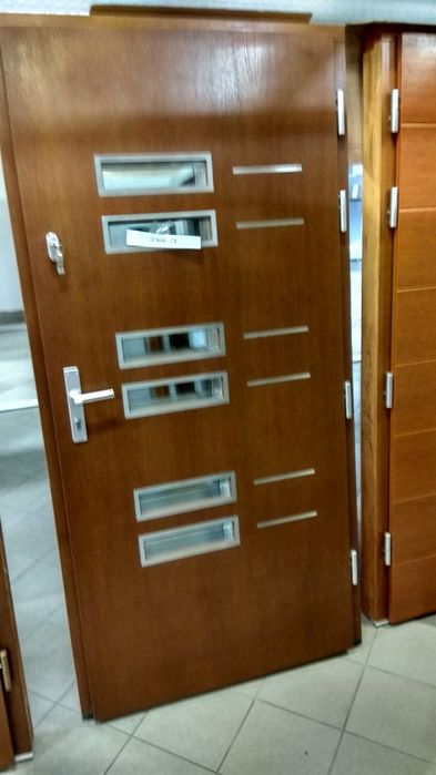 Drzwi Porta Mikea Doorsy Barański  złoty dąb orzech mahoń antracyt