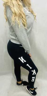 Nike bawelniane czarne leginsy legginsy r. M