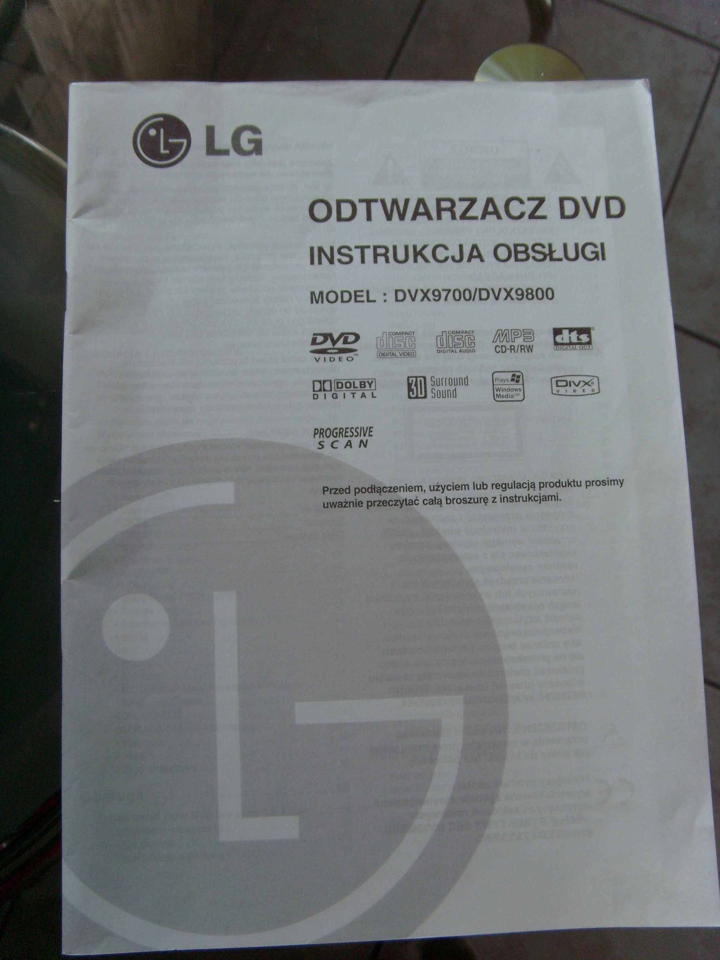 Odtwarzacz DVD LG  DVX 9800