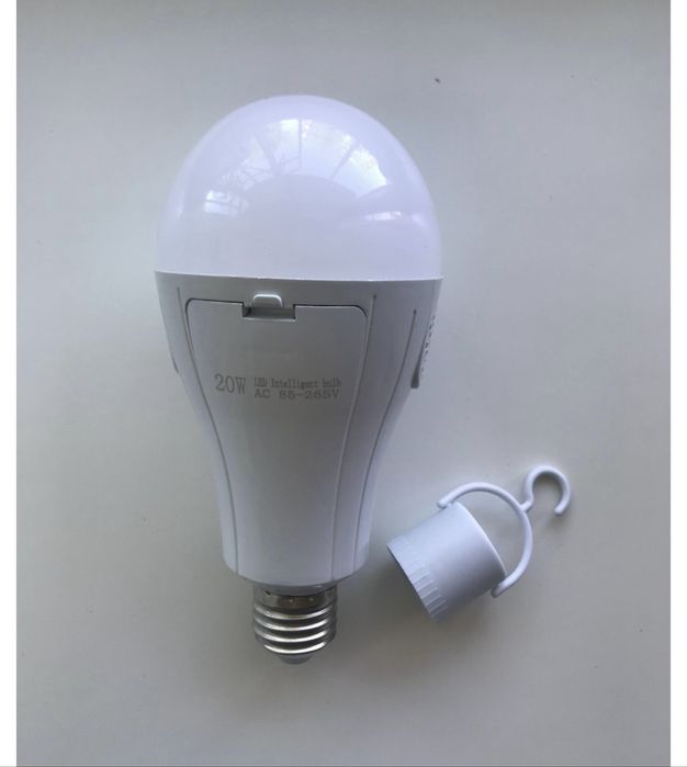 Лампа акумуляторна Е27 , 20Вт, світлодіодна LED, біле світло