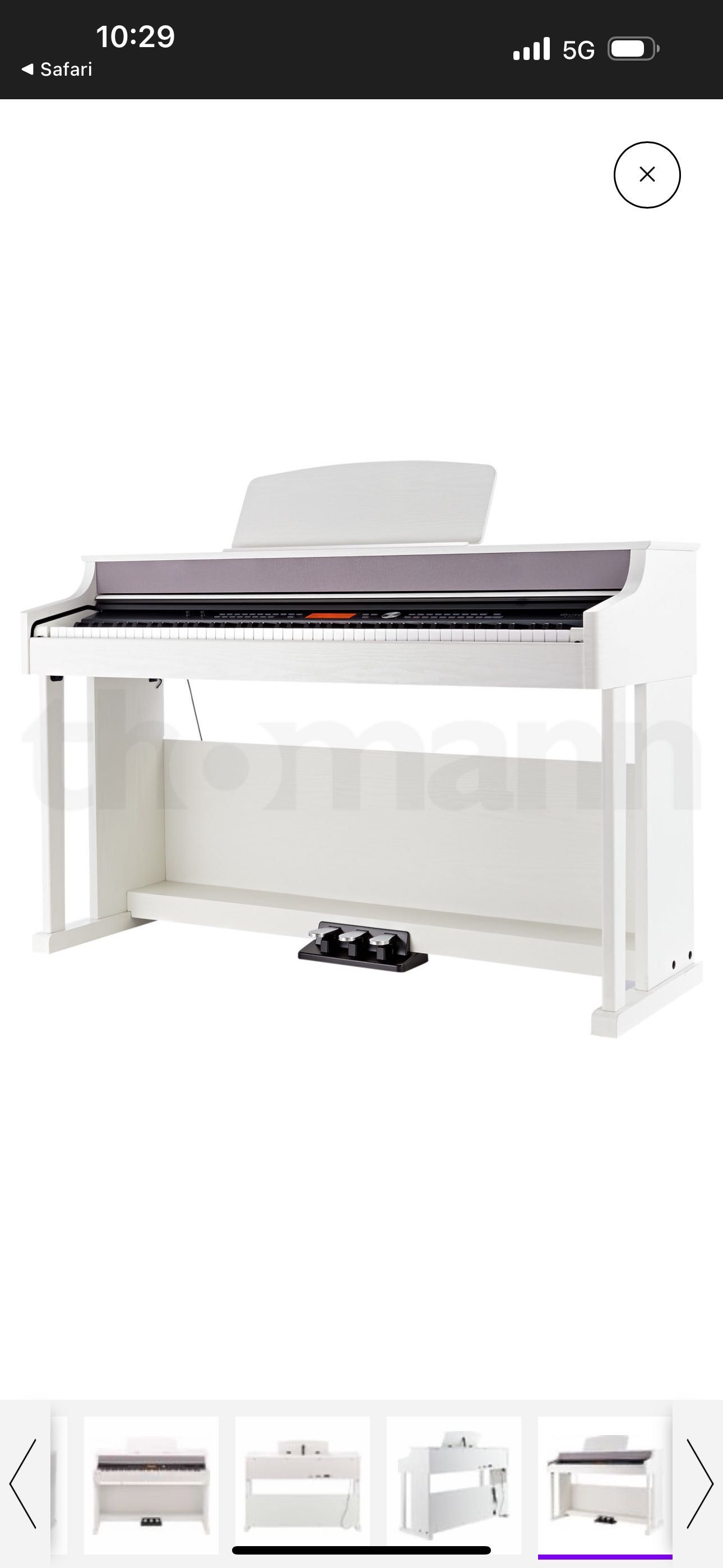 Piano branco thomann dp-95 WH