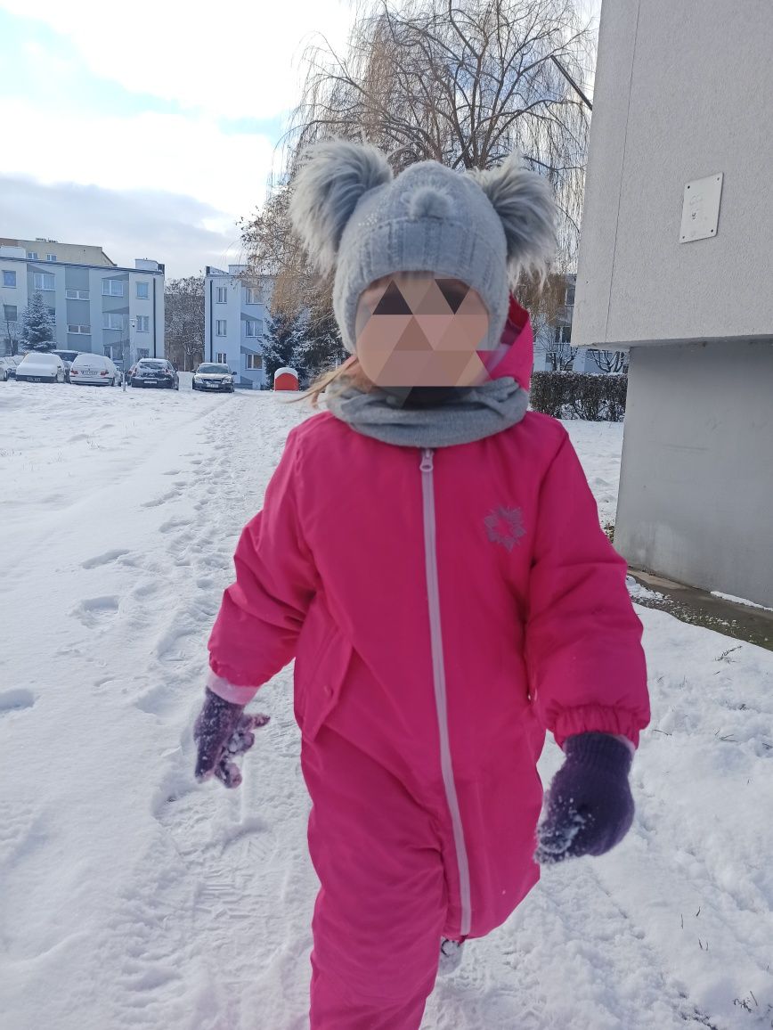 Czapka + komin zimowy 3 latka komplet