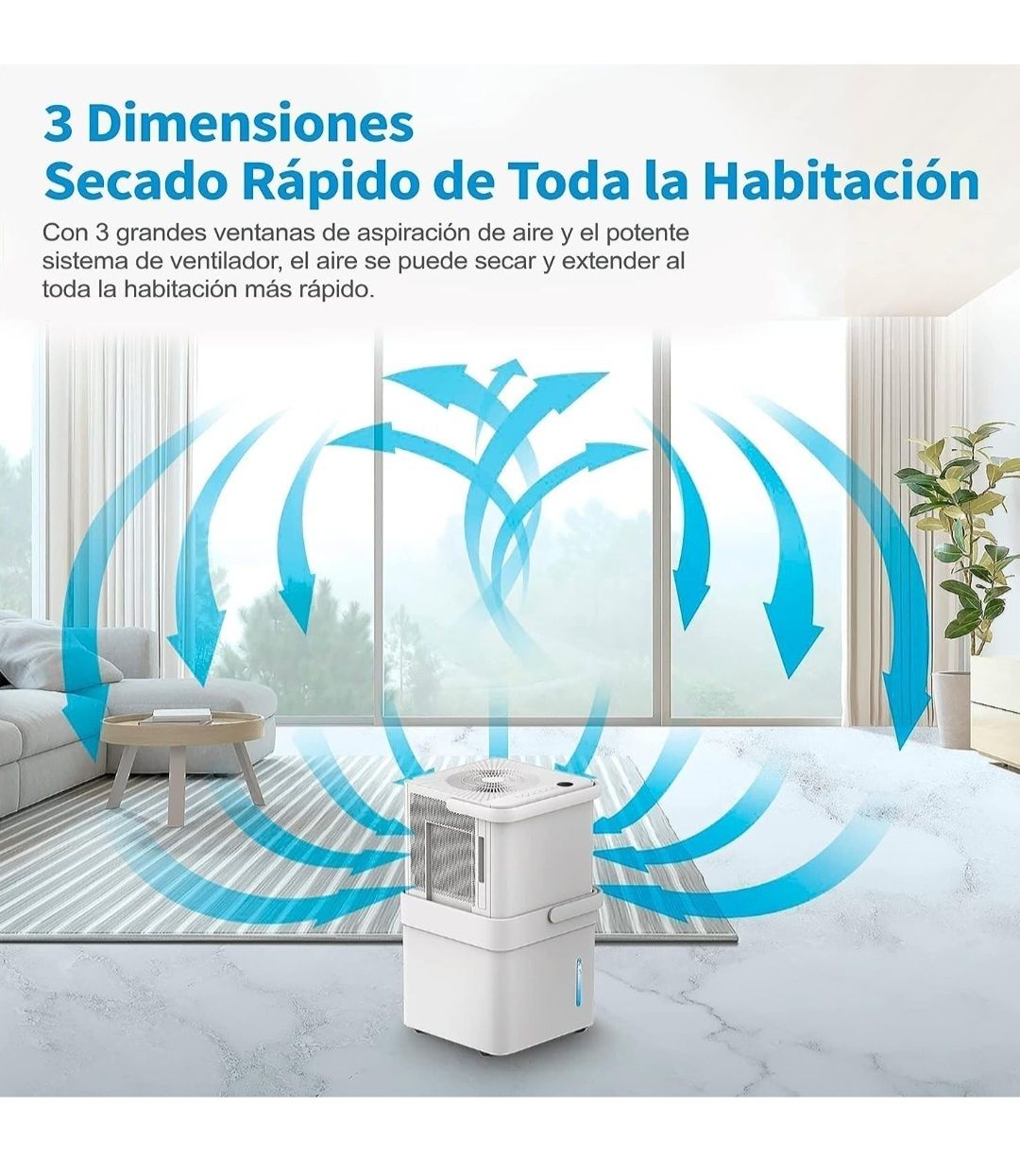 Midea Cube 20, osuszacz powietrza 20 l/dzień, WiFi