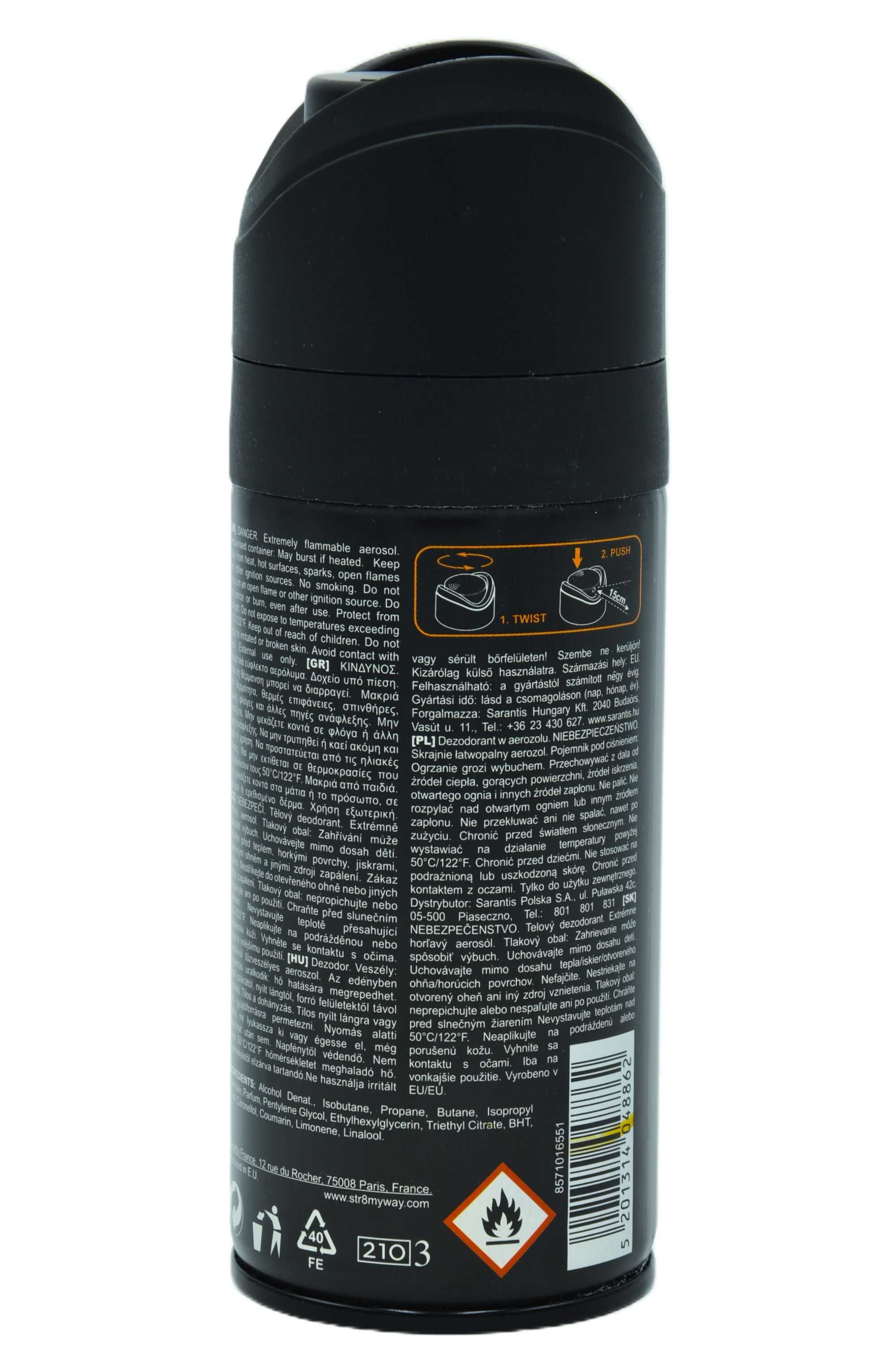 Str8 On The Edge 150ml dbs Dezodorant UNIKAT